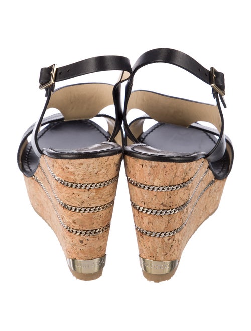 Jimmy Choo Leather T-Strap Sandals