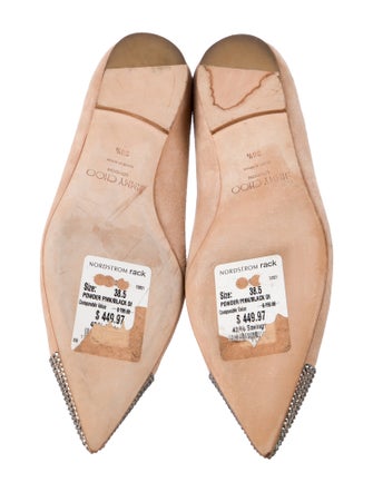 Jimmy Choo Suede Animal Print Ballet Flats