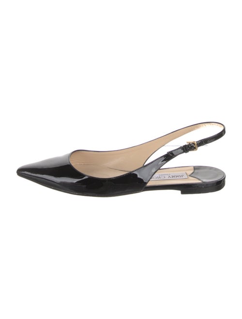 Jimmy Choo Patent Leather Slingback Flats