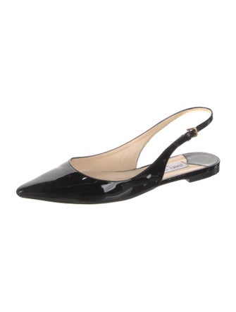 Jimmy Choo Patent Leather Slingback Flats