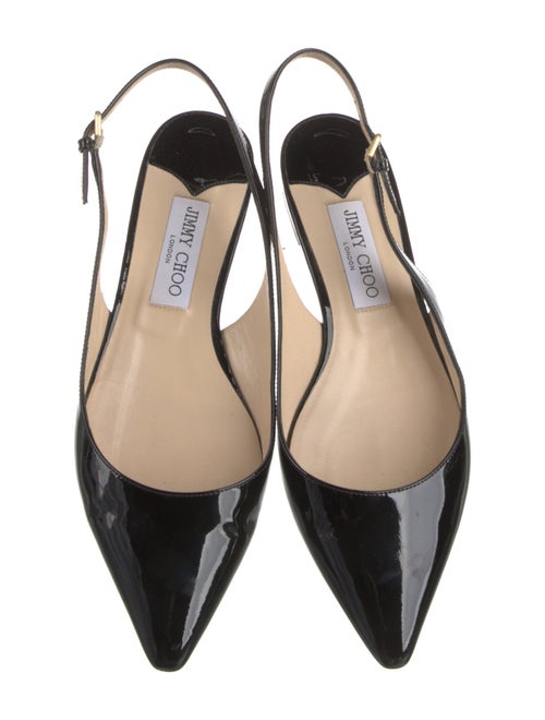 Jimmy Choo Patent Leather Slingback Flats
