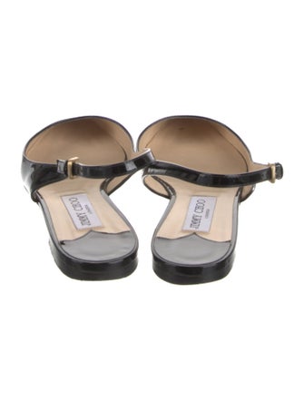 Jimmy Choo Patent Leather Slingback Flats