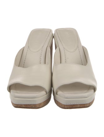 Jimmy Choo Leather Braided Accents Slides