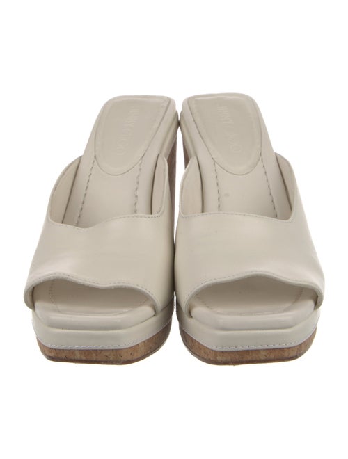 Jimmy Choo Leather Braided Accents Slides