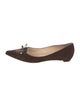 Jimmy Choo Suede Beaded Accents Ballet Flats