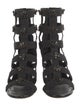 Jimmy Choo Suede Crystal Embellishments Gladiator Sandals