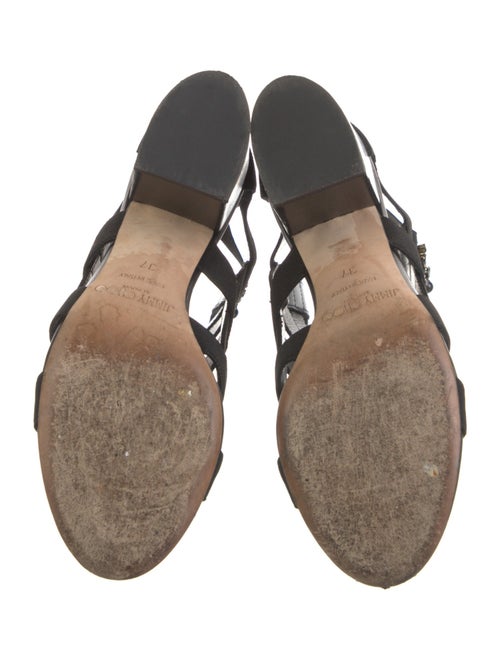 Jimmy Choo Suede Crystal Embellishments Gladiator Sandals