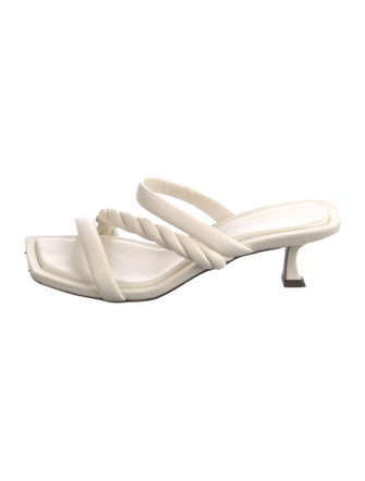 Jimmy Choo Leather Braided Accents Slides