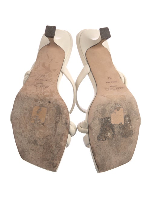 Jimmy Choo Leather Braided Accents Slides