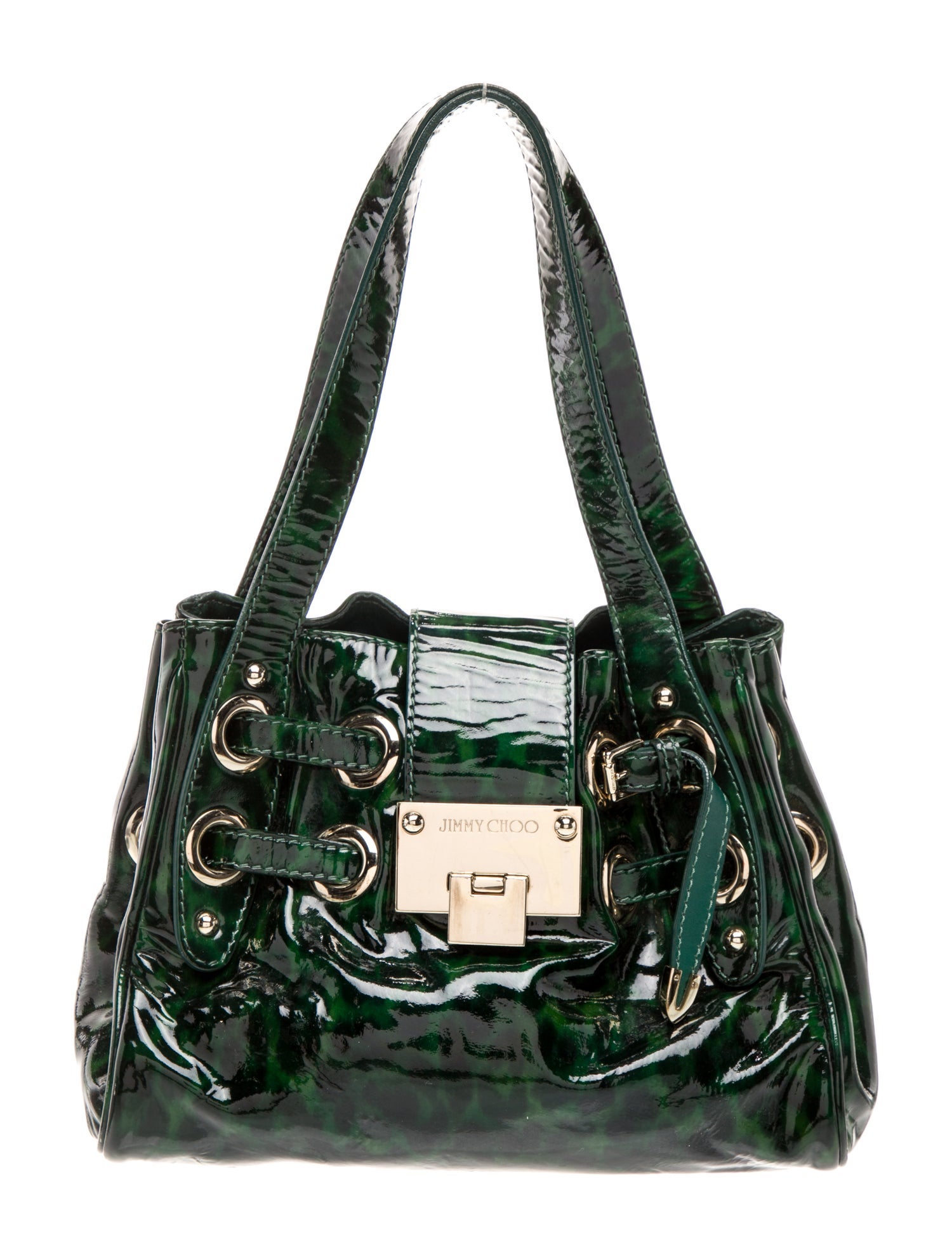 Jimmy Choo Patent Leather Top Handle Bag