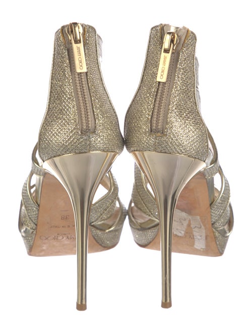 Jimmy Choo Glitter Glitter Accents Sandals