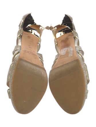 Jimmy Choo Glitter Glitter Accents Sandals