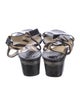 Jimmy Choo Snakeskin Animal Print T-Strap Sandals