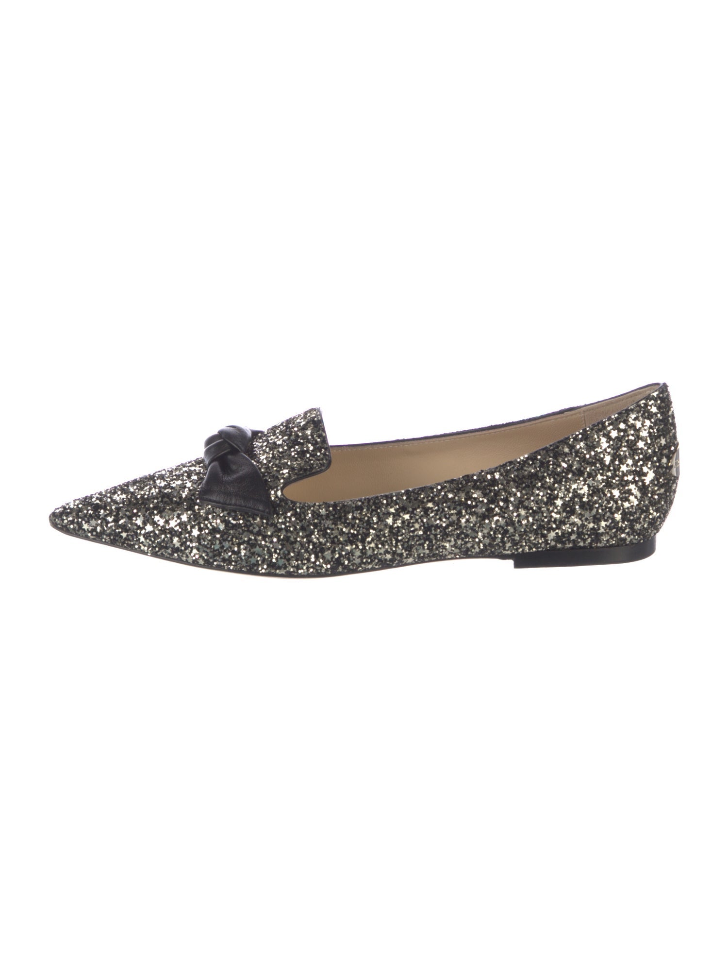 Jimmy Choo Glitter Glitter Accents Loafers