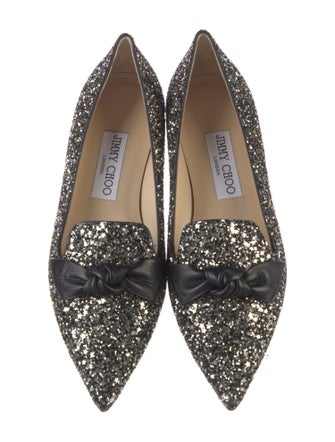 Jimmy Choo Glitter Glitter Accents Loafers