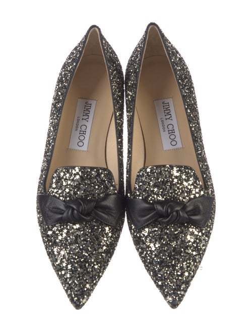 Jimmy Choo Glitter Glitter Accents Loafers