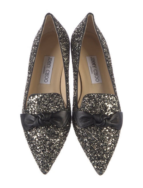 Jimmy Choo Glitter Glitter Accents Loafers