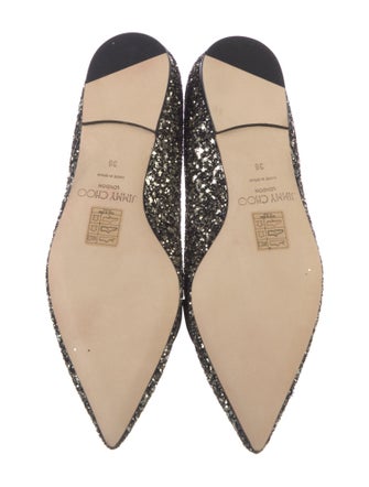 Jimmy Choo Glitter Glitter Accents Loafers