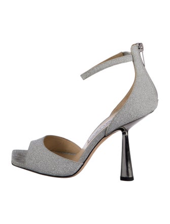 Jimmy Choo Glitter Glitter Accents Sandals