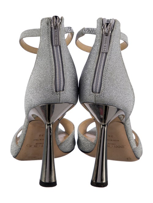 Jimmy Choo Glitter Glitter Accents Sandals