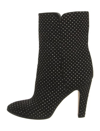 Jimmy Choo Suede Studded Accents Boots