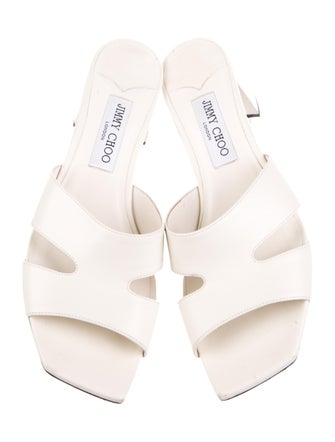 Jimmy Choo Leather Slides