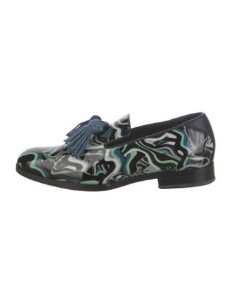 Jimmy Choo Patent Leather Printed Loafers