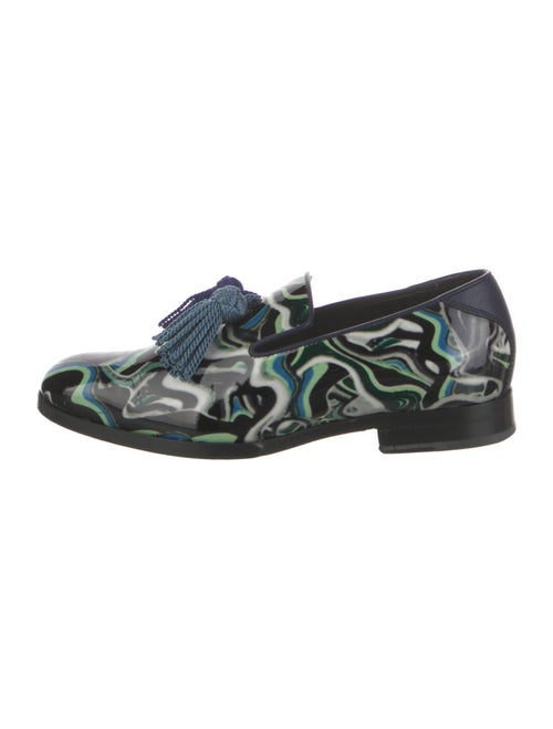 Jimmy Choo Patent Leather Printed Loafers