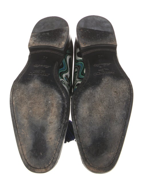 Jimmy Choo Patent Leather Printed Loafers