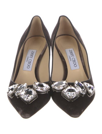 Jimmy Choo Velvet Pumps