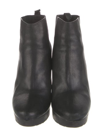 Jimmy Choo Leather Beaded Accents Chelsea Boots