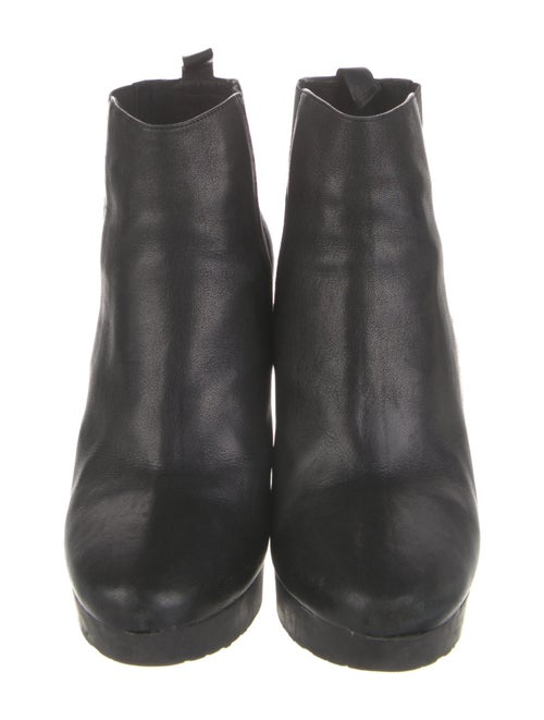 Jimmy Choo Leather Beaded Accents Chelsea Boots