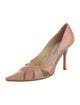 Jimmy Choo Leather Cutout Accent D'Orsay Pumps