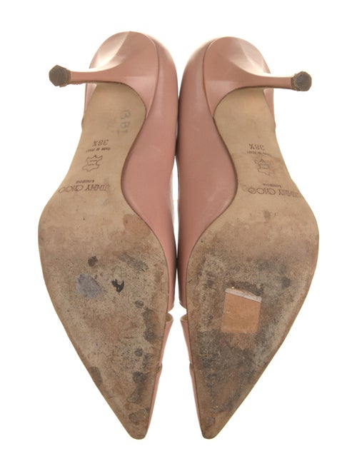 Jimmy Choo Leather Cutout Accent D'Orsay Pumps