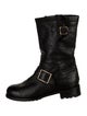 Jimmy Choo Leather Moto Boots