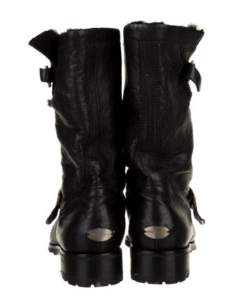 Jimmy Choo Leather Moto Boots