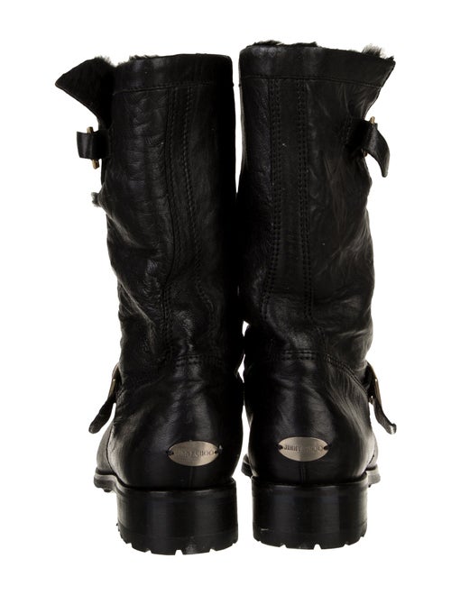 Jimmy Choo Leather Moto Boots