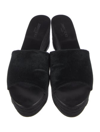 Jimmy Choo Ponyhair Braided Accents Espadrilles