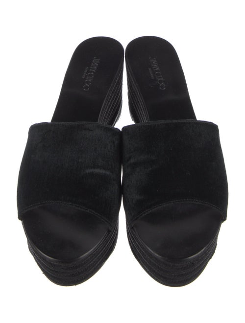 Jimmy Choo Ponyhair Braided Accents Espadrilles