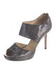Jimmy Choo Glitter D'Orsay Pumps