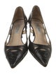 Jimmy Choo Embossed Leather Cutout Accent Pumps