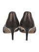Jimmy Choo Embossed Leather Cutout Accent Pumps
