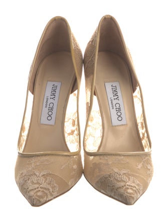 Jimmy Choo Lace Lace Pattern Pumps