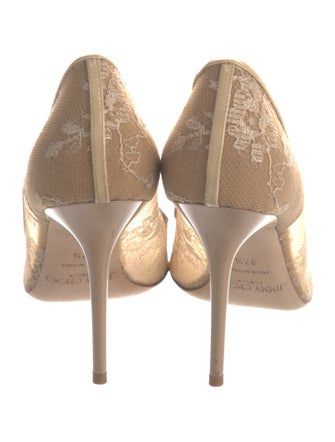 Jimmy Choo Lace Lace Pattern Pumps