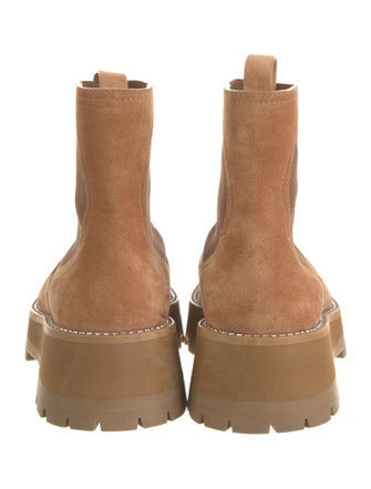 Jimmy Choo Suede Crystal Embellishments Chelsea Boots