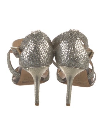 Jimmy Choo Glitter Glitter Accents Sandals