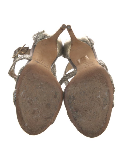 Jimmy Choo Glitter Glitter Accents Sandals