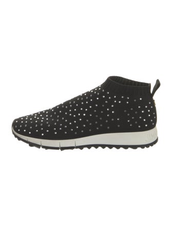 Jimmy Choo Crystal Embellishments Sock Sneakers