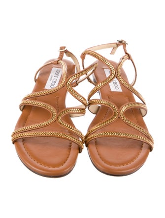 Jimmy Choo Leather Slingback Sandals