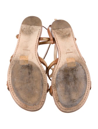 Jimmy Choo Leather Slingback Sandals